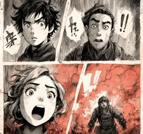 羞羞漫画封面墙与作品档案视觉